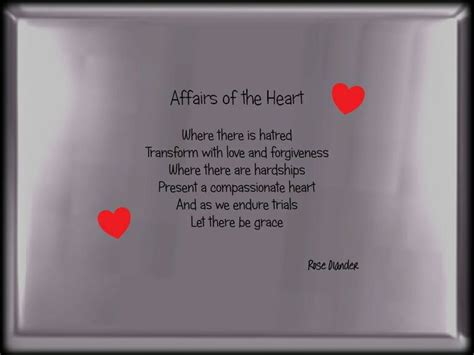 affairs of the heart a poetry collection Doc