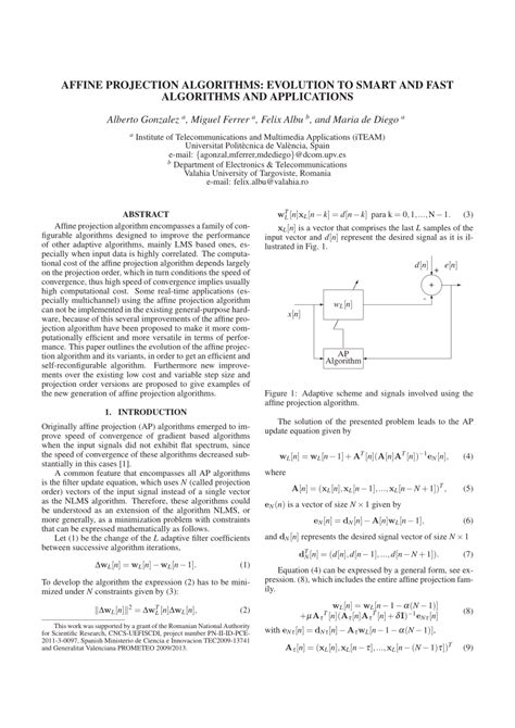 affine projection algorithm matlab code pdf Kindle Editon