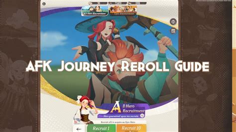 afk journey reroll guide