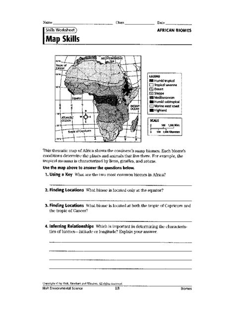 africa map skills answer key Epub