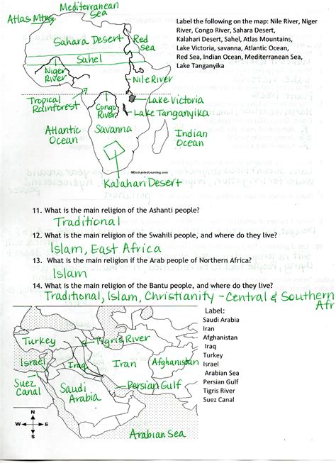 africa unit test study guide answers Reader