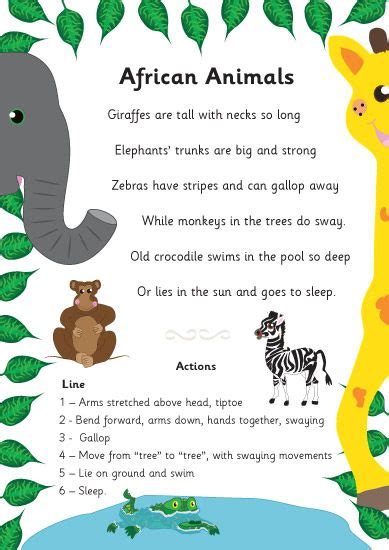 african animal poems ks1 Epub