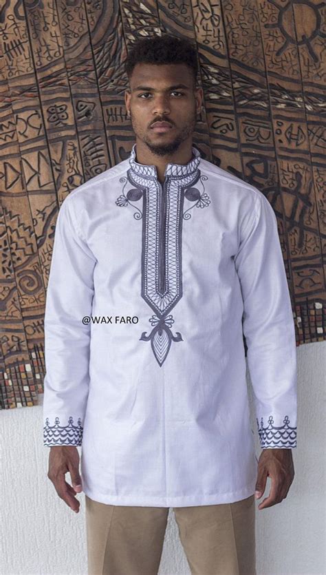 african embroded tunic men