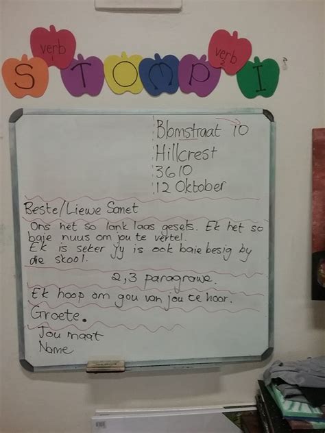 afrikaans friendly letter format Doc