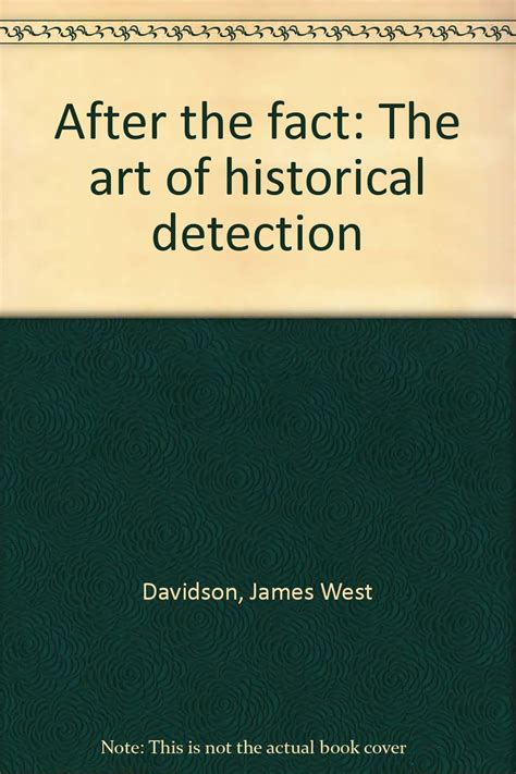 after the fact the art of historical detection pdf Epub