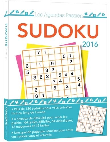 agenda passion sudoku 2016 collectif Kindle Editon