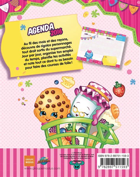 agenda shopkins 2016 collectif PDF