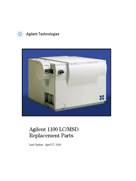 agilent 1100 lc msd manual pdf Kindle Editon