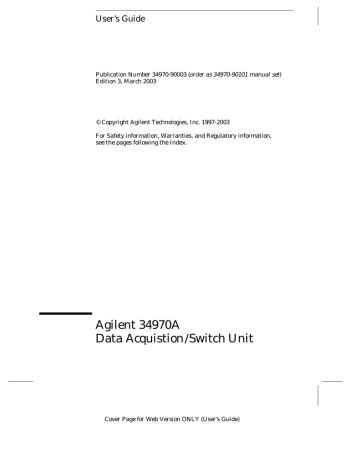 agilent 34970a user guide PDF