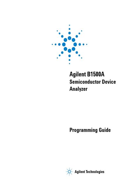 agilent b1500 programming guide PDF