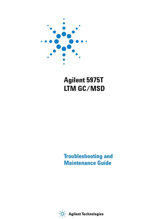 agilent gc msd troubleshooting maintenance pdf Kindle Editon