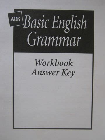 ags basic english grammar answers PDF