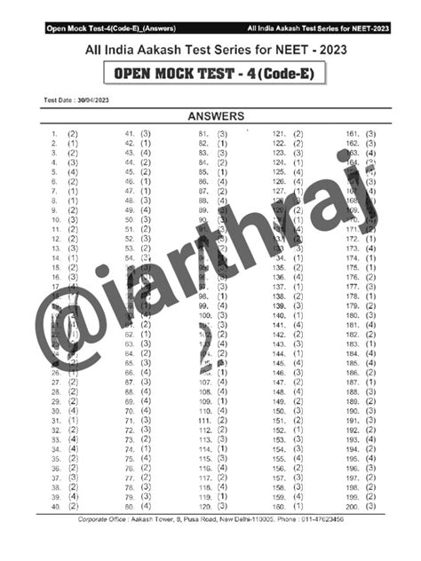 aiats answer key test no 10 2014 Reader