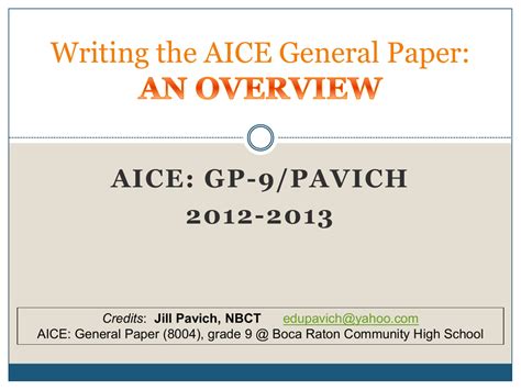 aice general paper prompts PDF