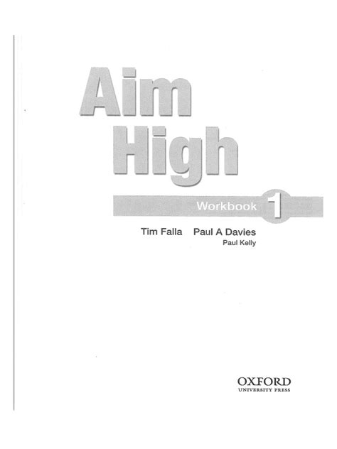 aim high 1 workbook answer key PDF