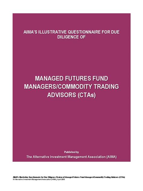 aima due diligence questionnaire template Epub