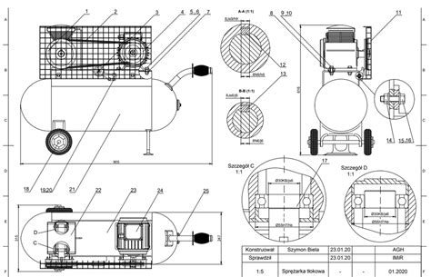 air compressor part autocad design Doc