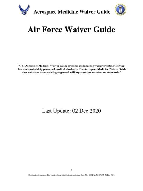 air force waiver guide 2012 Epub