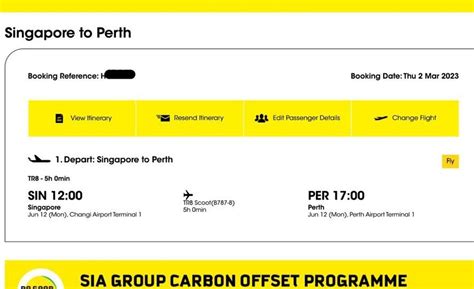 air ticket to perth from singapore