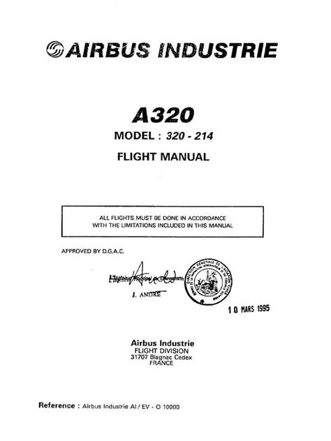 airbus a320 airplane flight manual limitations pdf PDF