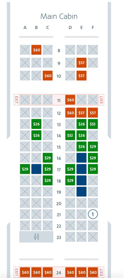 Airbus Industrie A321 Seating Chart