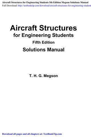 aircraft structures for engineering students 5th edition solutions Doc