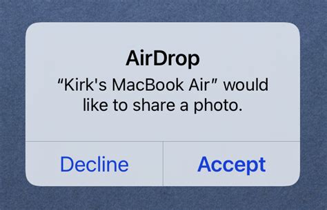 airdrop notification