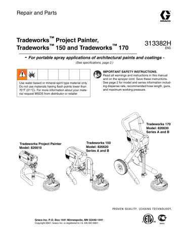 airless sprayer repair parts tradeworks pdf Kindle Editon