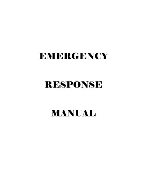 airline emergency response manual Doc