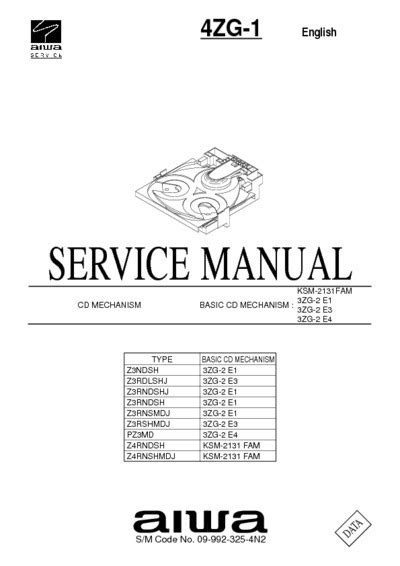 aiwa 4zg 1 service manual user guide Doc