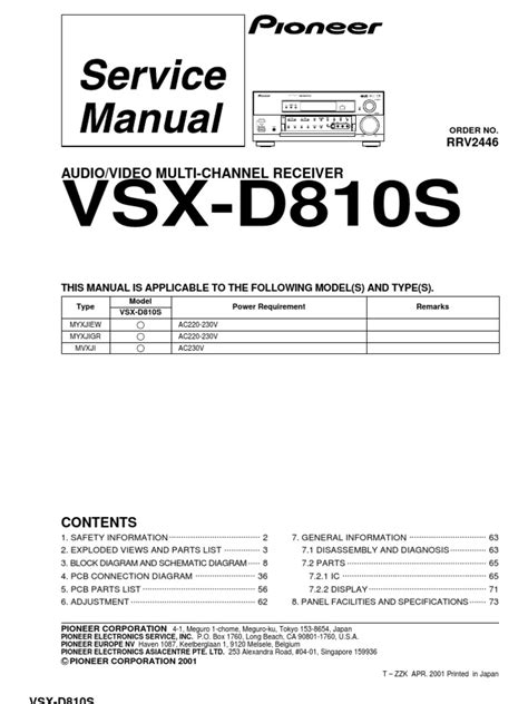 aiwa vsx d810 service manual user guide Reader