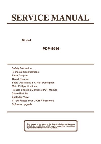 akai pdp 5016 service manual user guide PDF