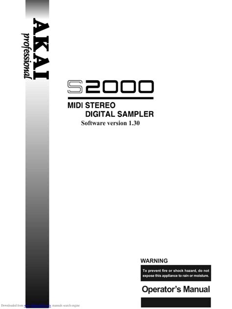 akai s2000 manual guide Doc