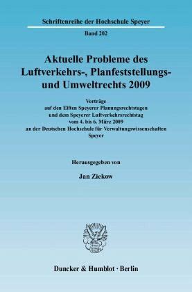 aktuelle probleme luftverkehrs planfeststellungs umweltrechts Reader