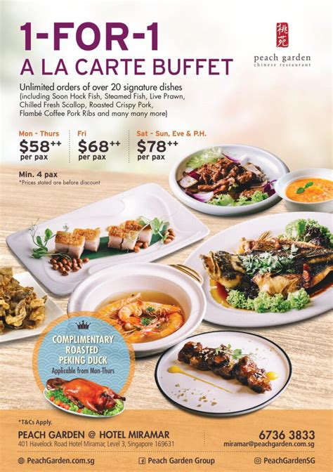 ala carte buffet 1 for 1