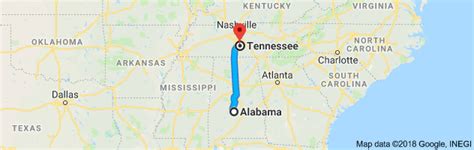 alabama to tn