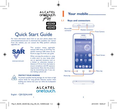 alcatel one touch user guide Epub