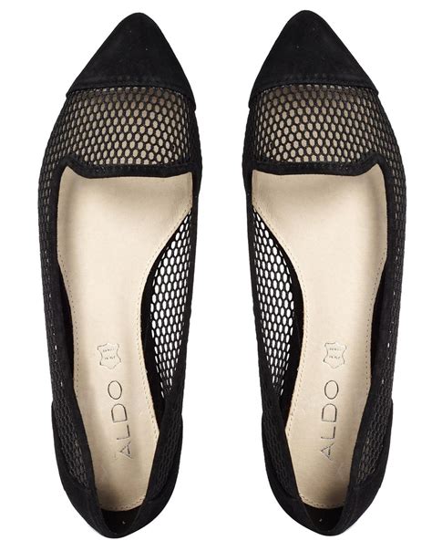 aldo black mesh sneakers