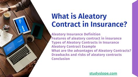 aleatory contract insurance