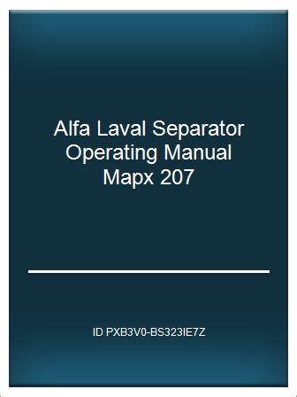 alfa laval mapx 309 manual pdf Epub