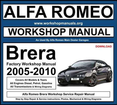 alfa romeo brera workshop manual download Reader