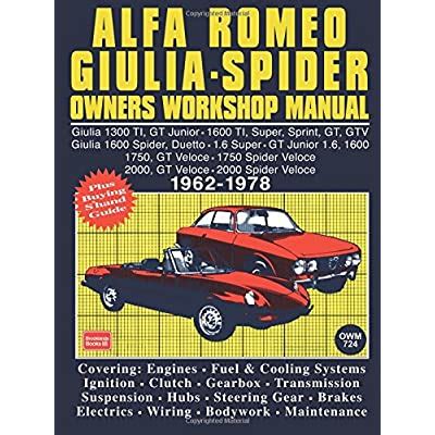 alfa romeo giulia spider owners workshop manual Epub