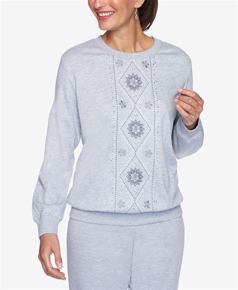 alfred dunner petite sweatshirts