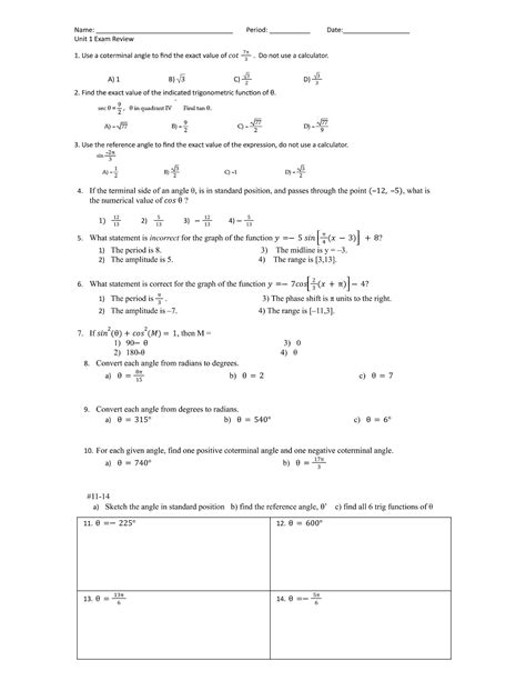 alg 2 trig answer key Doc