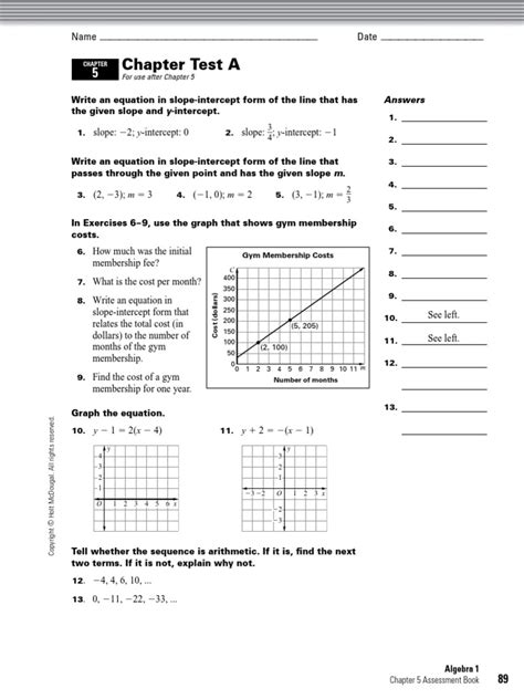 algebra 1 answers holt PDF