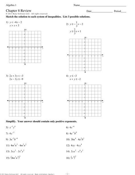 algebra 1 chapter 8 review PDF