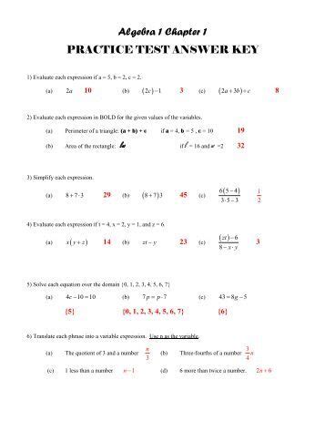 algebra 1 end of course assessment practice test answer key Reader