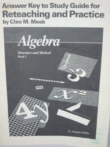 algebra 1 practice and reteaching answer key PDF