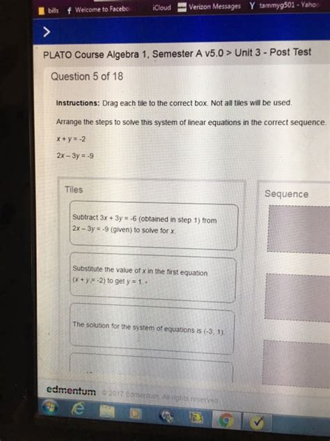 algebra 1 semester 2 plato course answers Doc