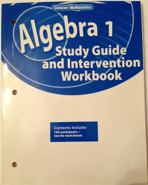 algebra 1 study and intervention workbook answers Epub